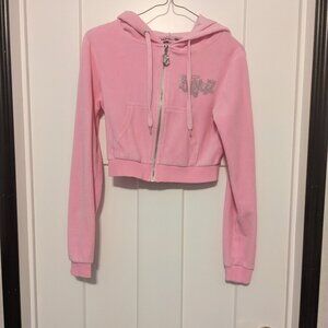 Bratz pink velour hoodie
